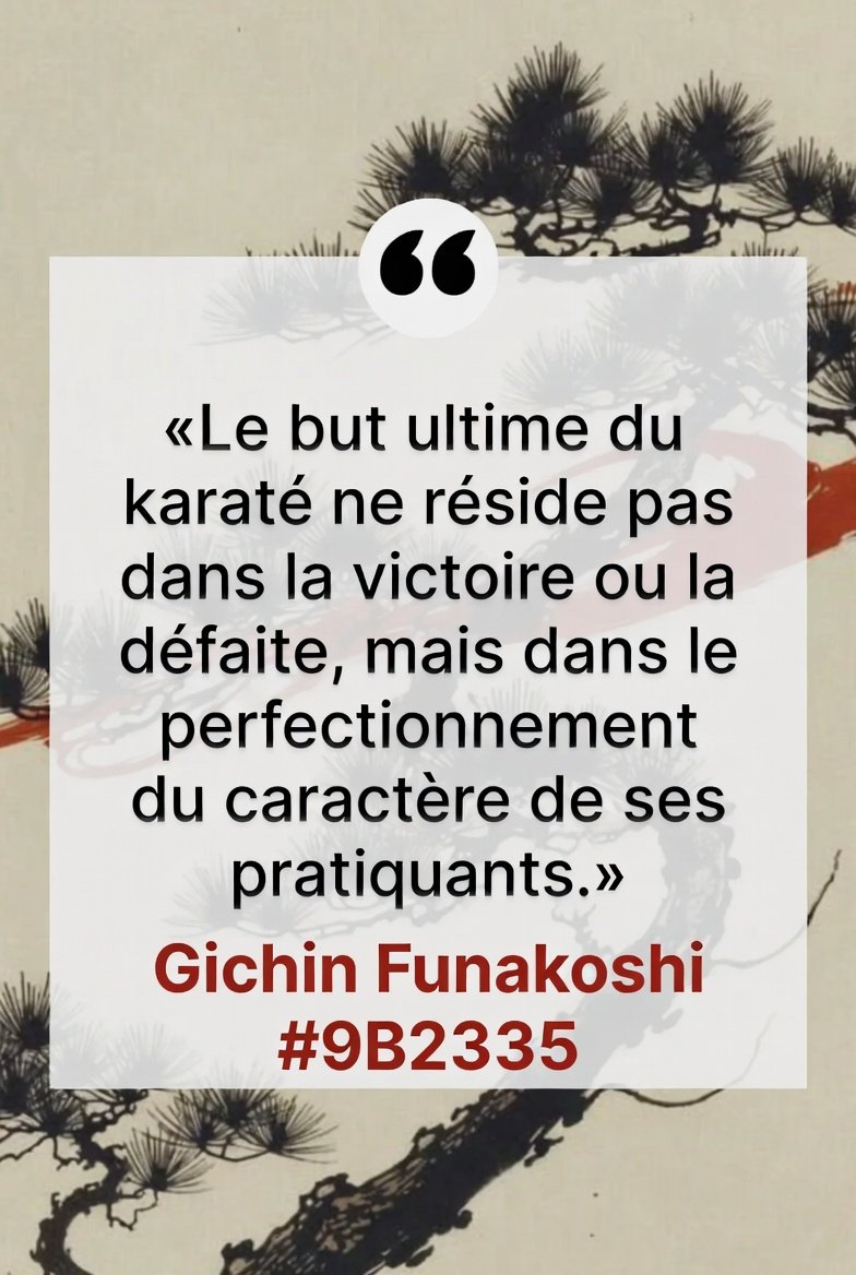 Citation Gichin Funakoshi